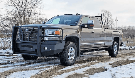 Steelcraft AL60-10460 2015-2019 GMC Sierra 2500/3500 HD Elevation Aluminum Front Bumper - BumperStock