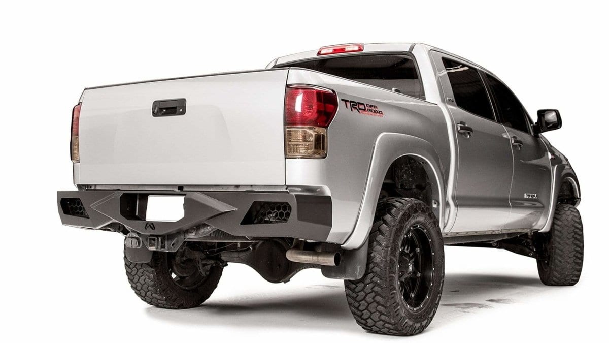 Fab Fours TT07-E1550-1 Toyota Tundra 2007-2013 Vengeance Rear Bumper Non-Sensor-BumperStock