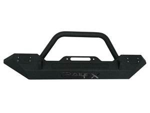 TrailFX J031T 2007-2018 Jeep Wrangler JK Mid Width Front Winch Bumper - BumperStock