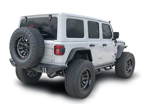 TrailFX JL06T 2018-2022 Jeep Wrangler JL Rear Bumper with Sensor Holes - BumperStock