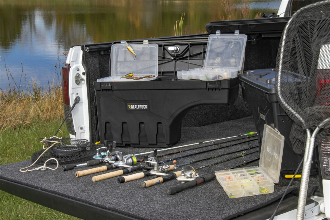 UnderCover Swing Case SC100D 2007-2019 GMC Sierra 1500 Driver Side Truck Bed Toolbox 6 ft. Bed