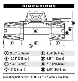 WARN 103251 VR EVO 8-S Winch - BumperStock