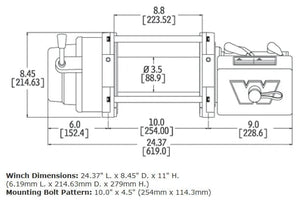 WARN 17801 M12 12V Heavy Weight Winch - BumperStock