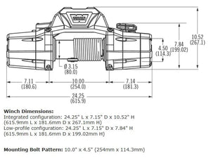 WARN 88980 ZEON 8 Truck Winch 8000LB - BumperStock