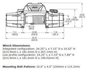 WARN 89611 ZEON 10-S Truck Winch 10K Synthetic - BumperStock