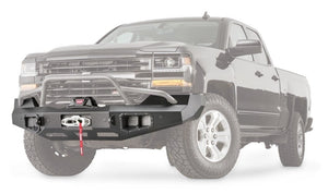 WARN Ascent 100920 2016-2018 Chevy Silverado 1500 Front Winch Bumper - BumperStock