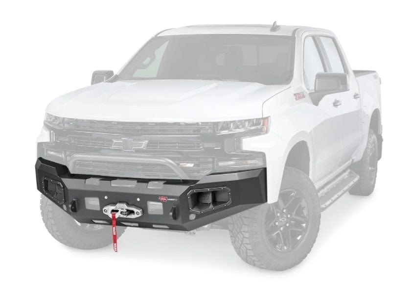 WARN Ascent 105785 2019-2021 Chevy Silverado 1500 Front Winch Bumper - BumperStock