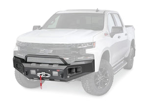 WARN Ascent 105785 2019-2021 Chevy Silverado 1500 Front Winch Bumper - BumperStock