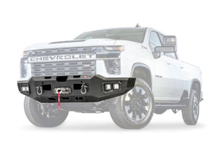 WARN Ascent 105969 2020-2021 Chevy Silverado 2500/3500 HD Front Winch Bumper - BumperStock