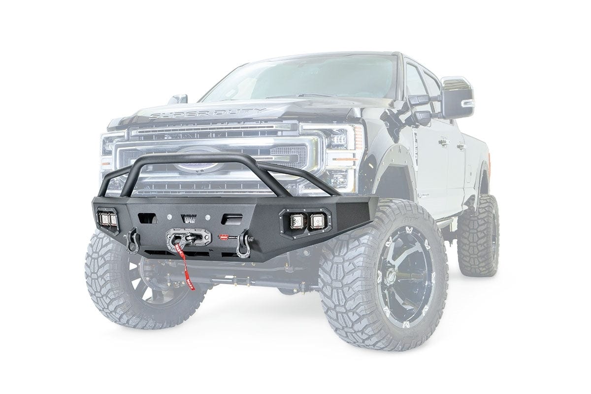 WARN Ascent HD 106918 2020-2021 Ford F250/F350/F450/F550 Super Duty Front Bumper - BumperStock