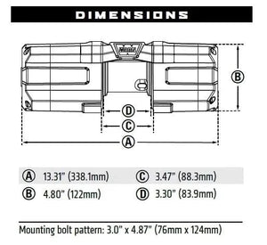 WARN Axon 101135 35 Powersport Winch - BumperStock