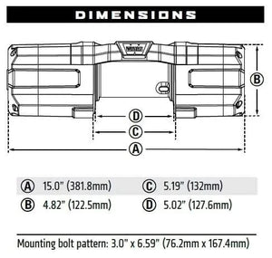 WARN Axon 101140 45-S Powersport Winch - BumperStock