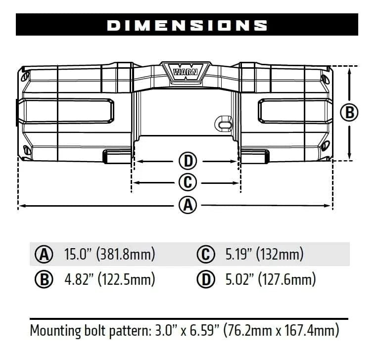 WARN Axon 101150 55-S Powersport Winch - BumperStock