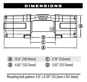 WARN Axon 101155 55 Powersport Winch - BumperStock