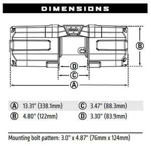 WARN Axon 101240 45RC Powersport Winch - BumperStock