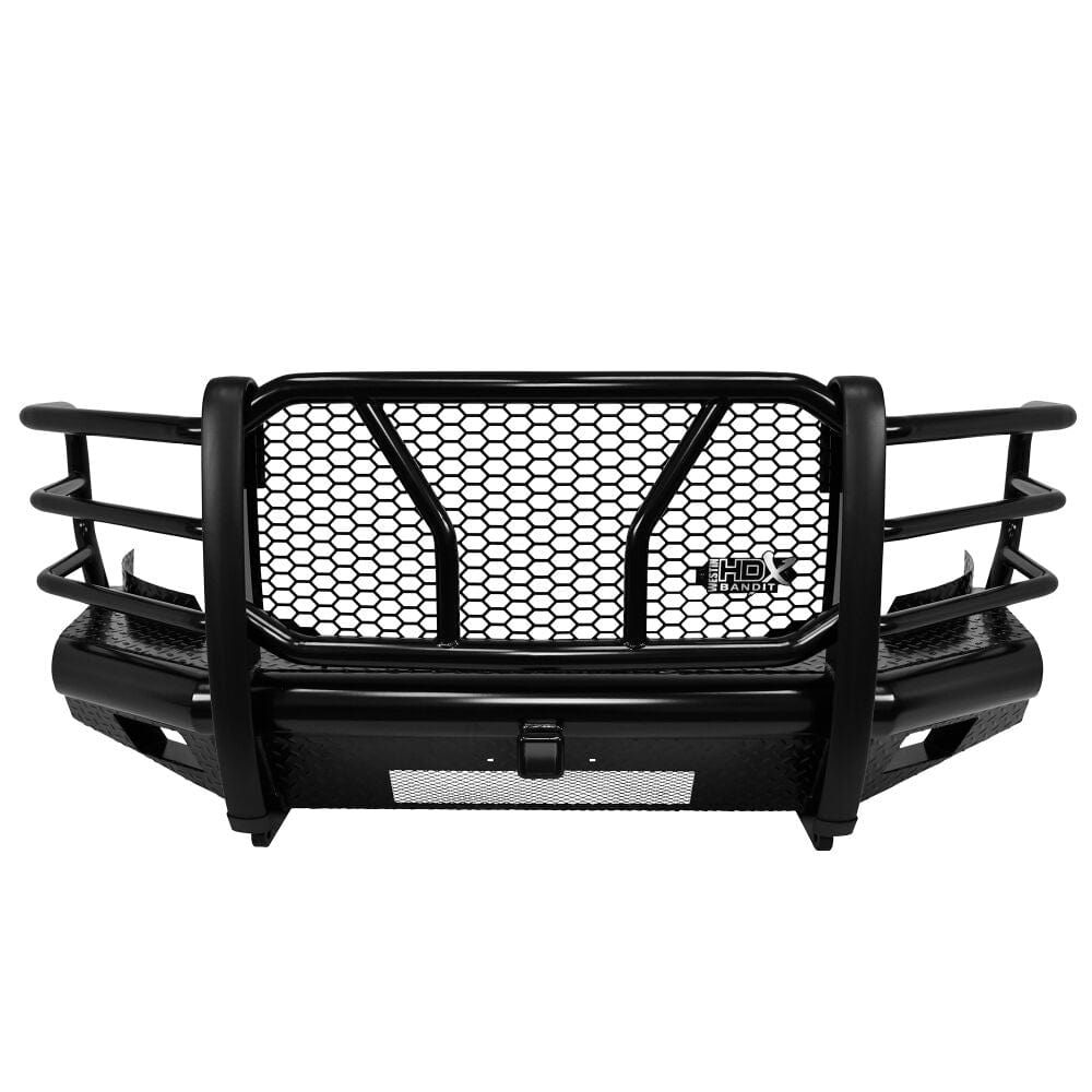 Westin 58-31145 Chevy Silverado 2500/3500 HD 2011-2014 HDX Bandit Front Bumper Non-Winch Black Finish - BumperStock