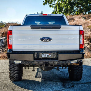 Westin 58-341125 Ford F250/F350 Superduty 2017-2022 HDX Bandit Rear Bumper Black Finish - BumperStock