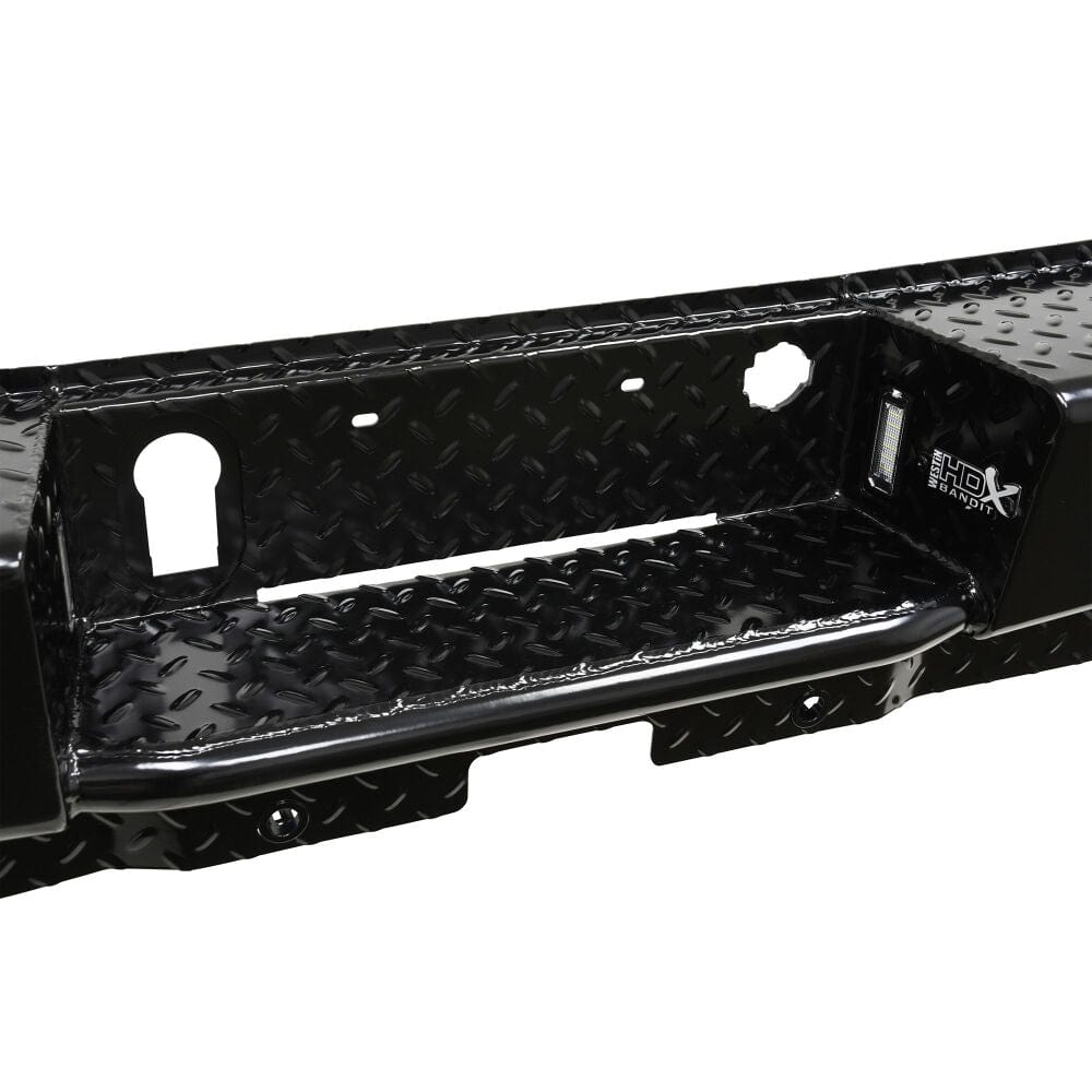 Westin 58-341185 Chevy Silverado 1500 2019-2023 HDX Bandit Rear Bumper Black Finish - BumperStock