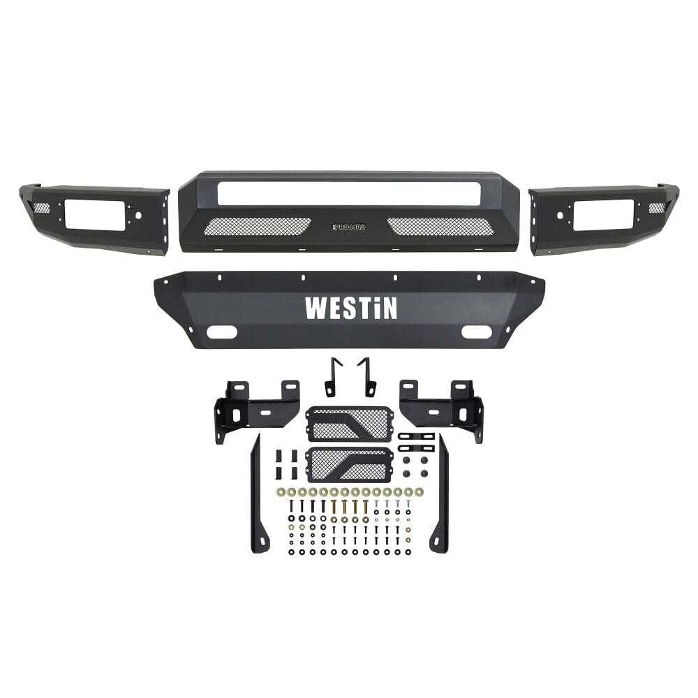 Westin 58-41215 Chevy Silverado 1500 2019-2022 Pro-Mod Front Bumper Non-Winch - BumperStock