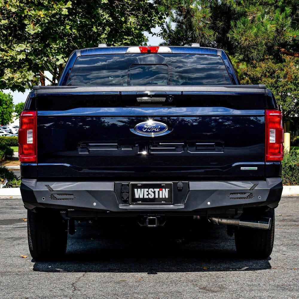 Westin 58-421015 Ford F150 2015-2020 Pro-Series Rear Bumper Black Finish - BumperStock