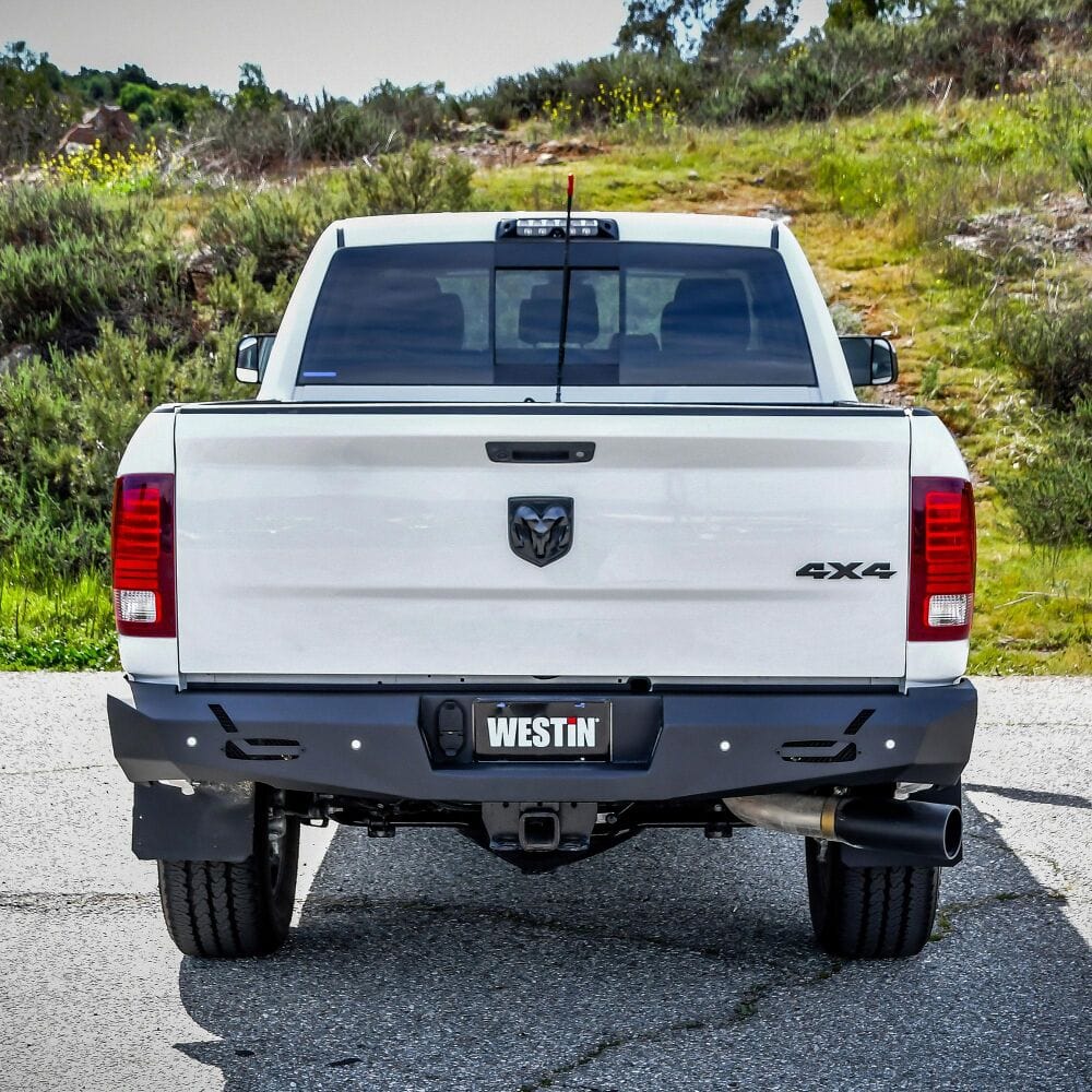 Westin 58-421025 Dodge Ram 2500/3500 2010-2021 Pro-Series Rear Bumper Black Finish - BumperStock