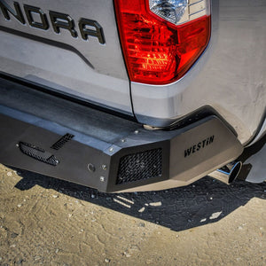 Westin 58-421035 Toyota Tundra 2014-2021 Pro-Series Rear Bumper Black Finish - BumperStock