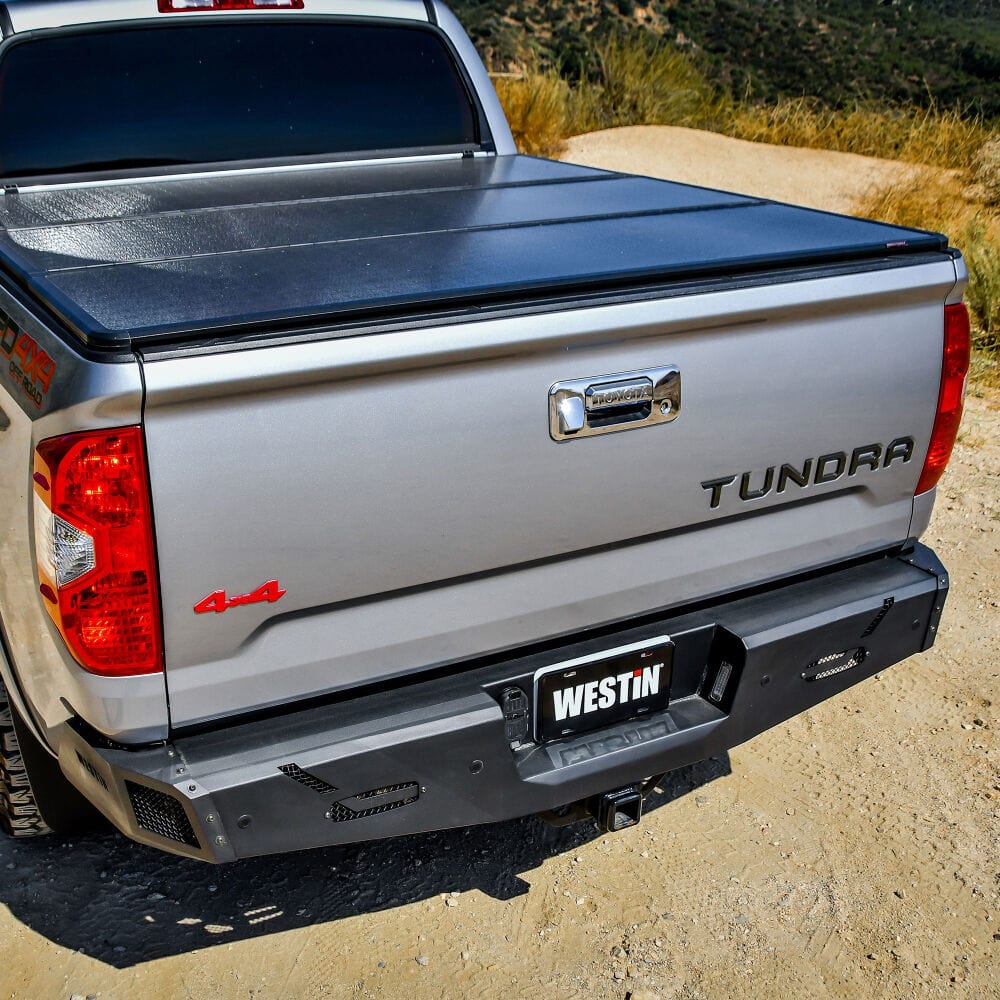 Westin 58-421035 Toyota Tundra 2014-2021 Pro-Series Rear Bumper Black Finish - BumperStock