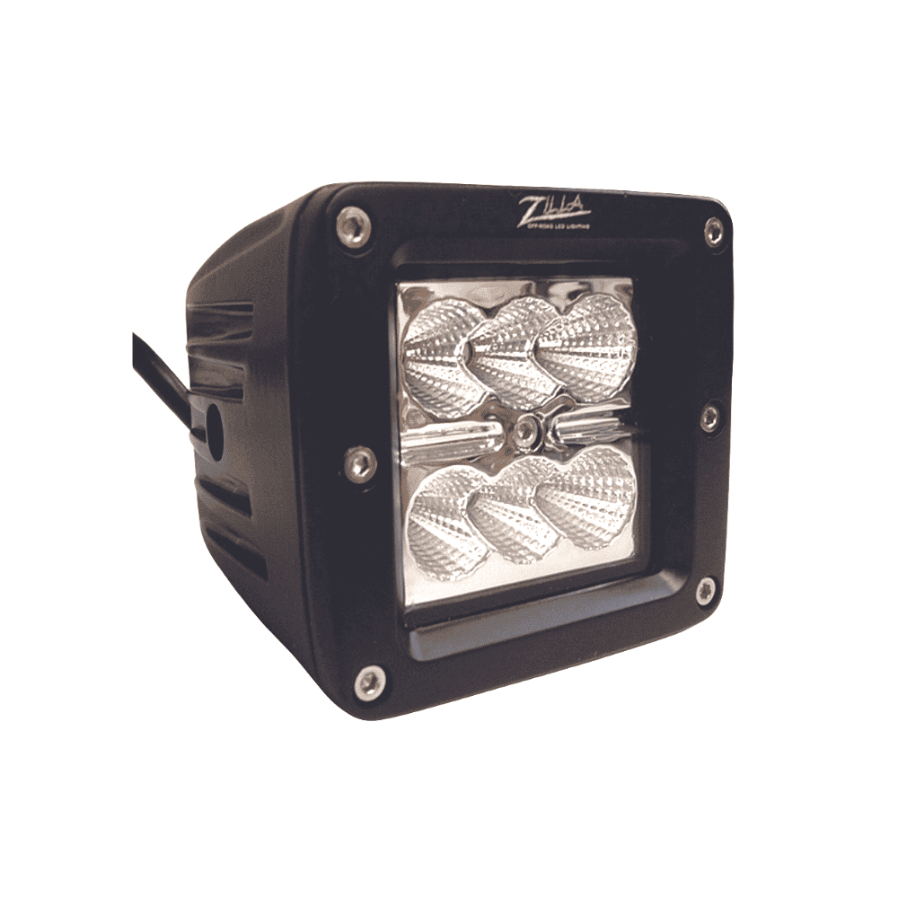 Zilla 3″ Cube LED Light Flood Beam - BumperStock