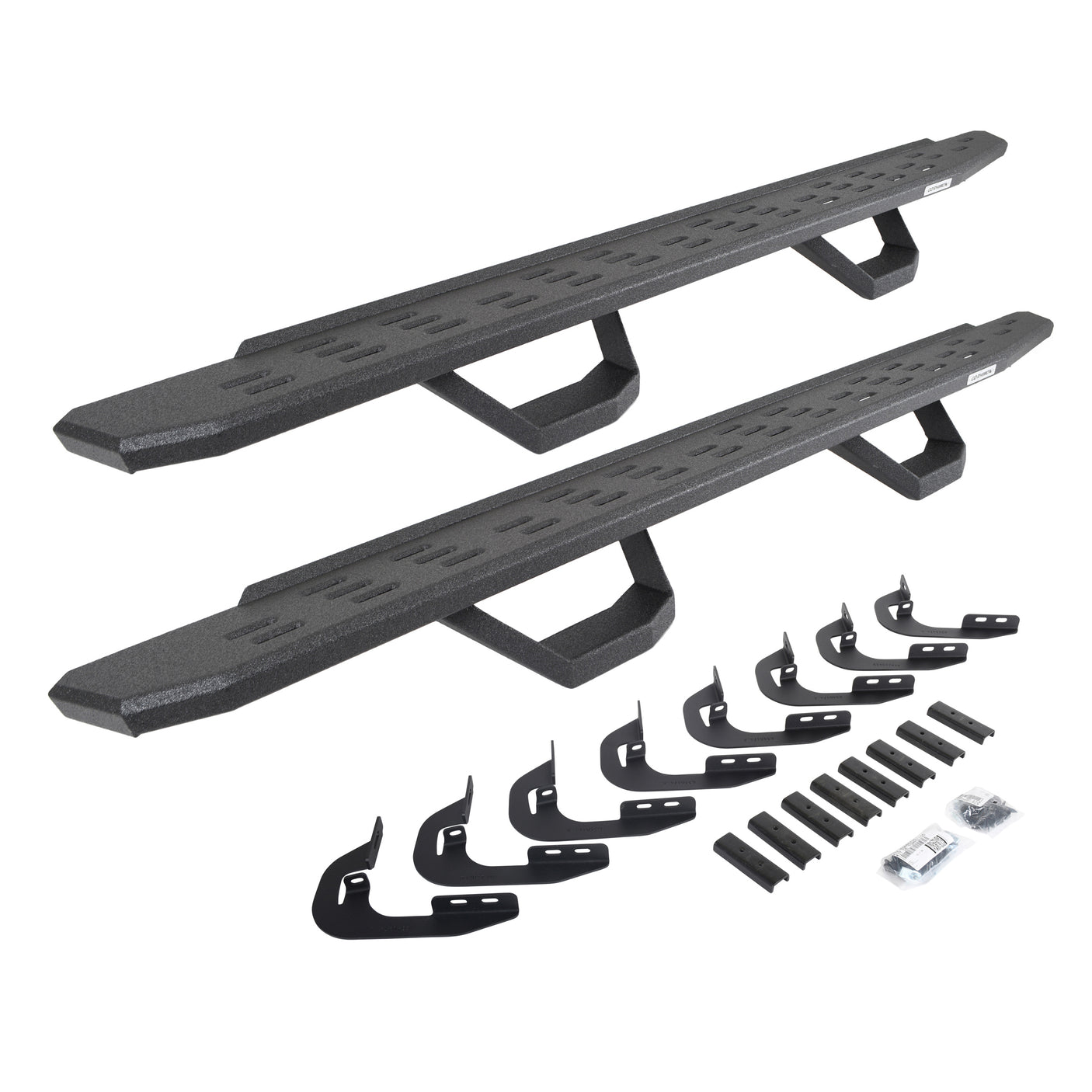 Go Rhino 6960588020T 2015-2019 Chevy Silverado 2500 HD RB Series RB30 Running Boards with Mounting Brackets, 2 Pairs Drop Steps Kit