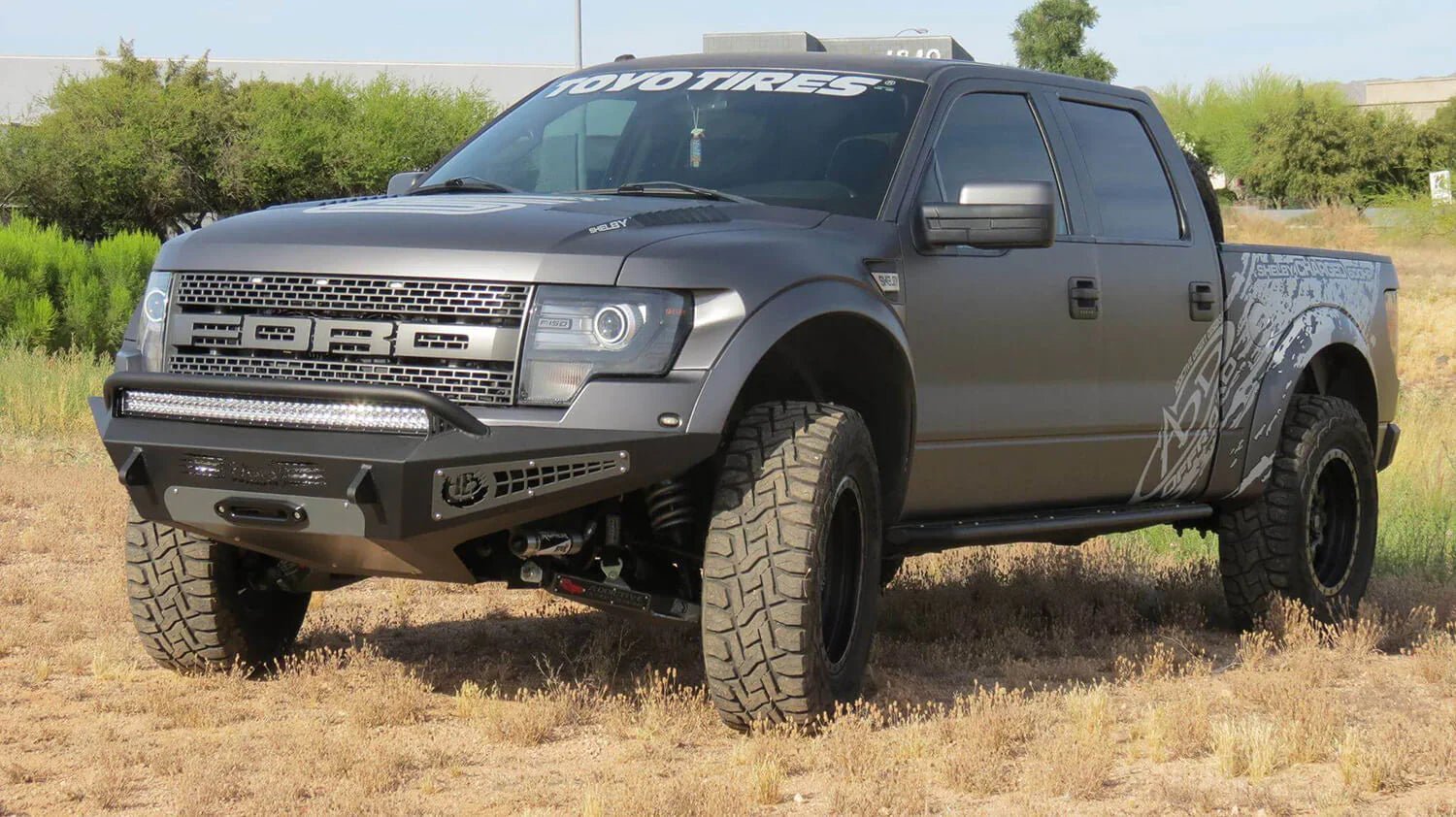 ADD F017275050103 2010 - 2014 Ford Raptor HoneyBadger Front Winch Bumper - Rugged Truck Gear