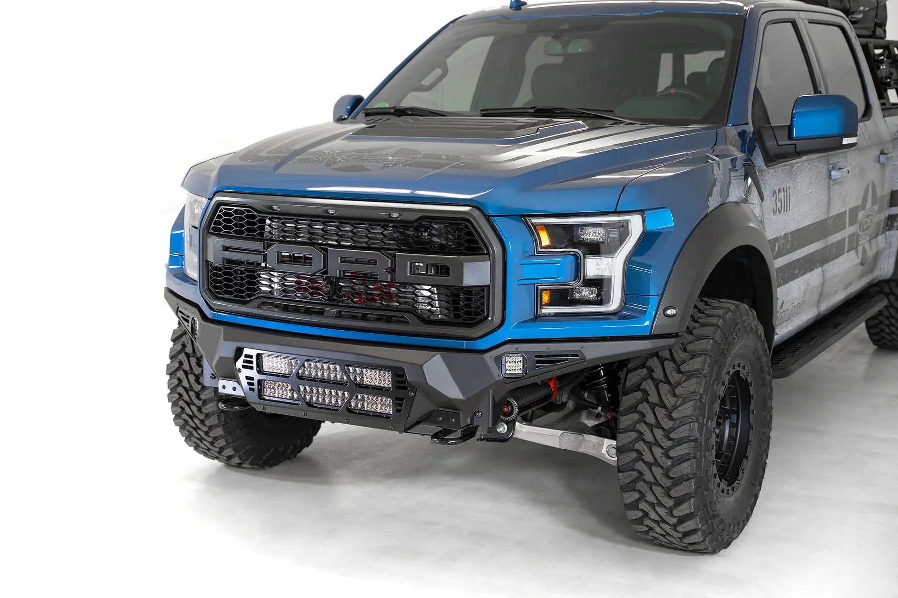 ADD F110012140103 2017 - 2020 Ford Raptor Bomber Front Bumper | Dual 20" Light Bar - Rugged Truck Gear