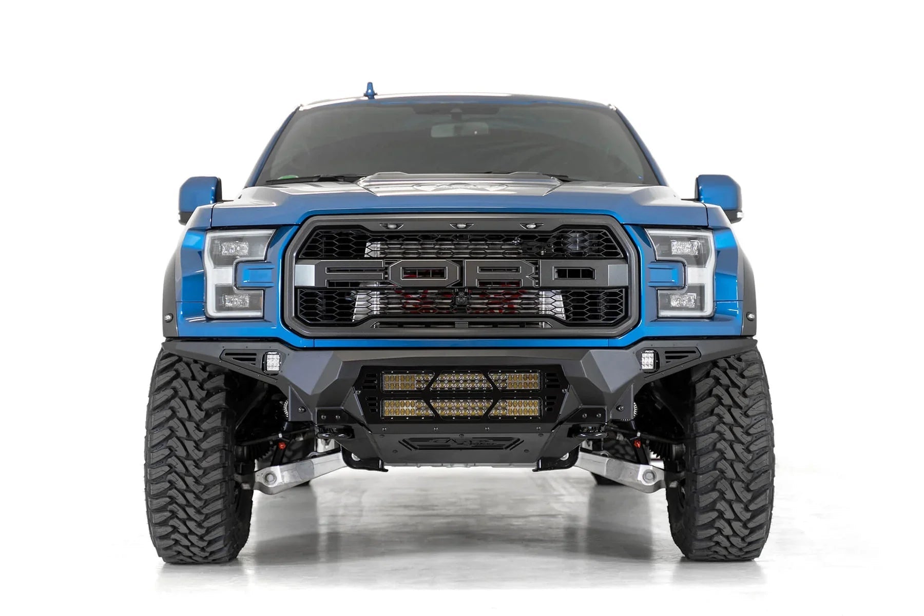 ADD F110012140103 2017 - 2020 Ford Raptor Bomber Front Bumper | Dual 20" Light Bar - Rugged Truck Gear