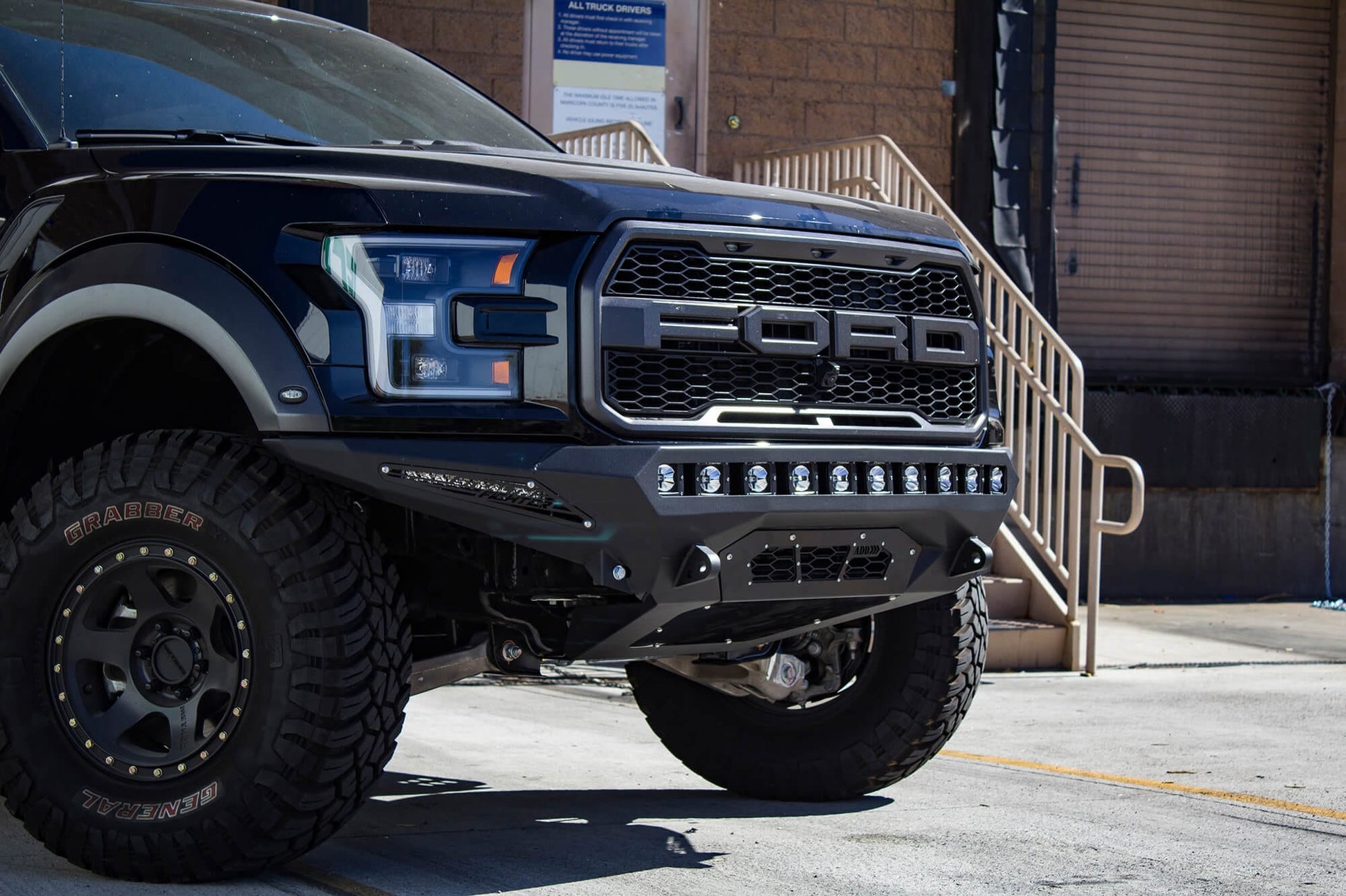 ADD F111182860103 2017 - 2020 Ford Raptor Stealth Fighter Front Bumper - Rugged Truck Gear