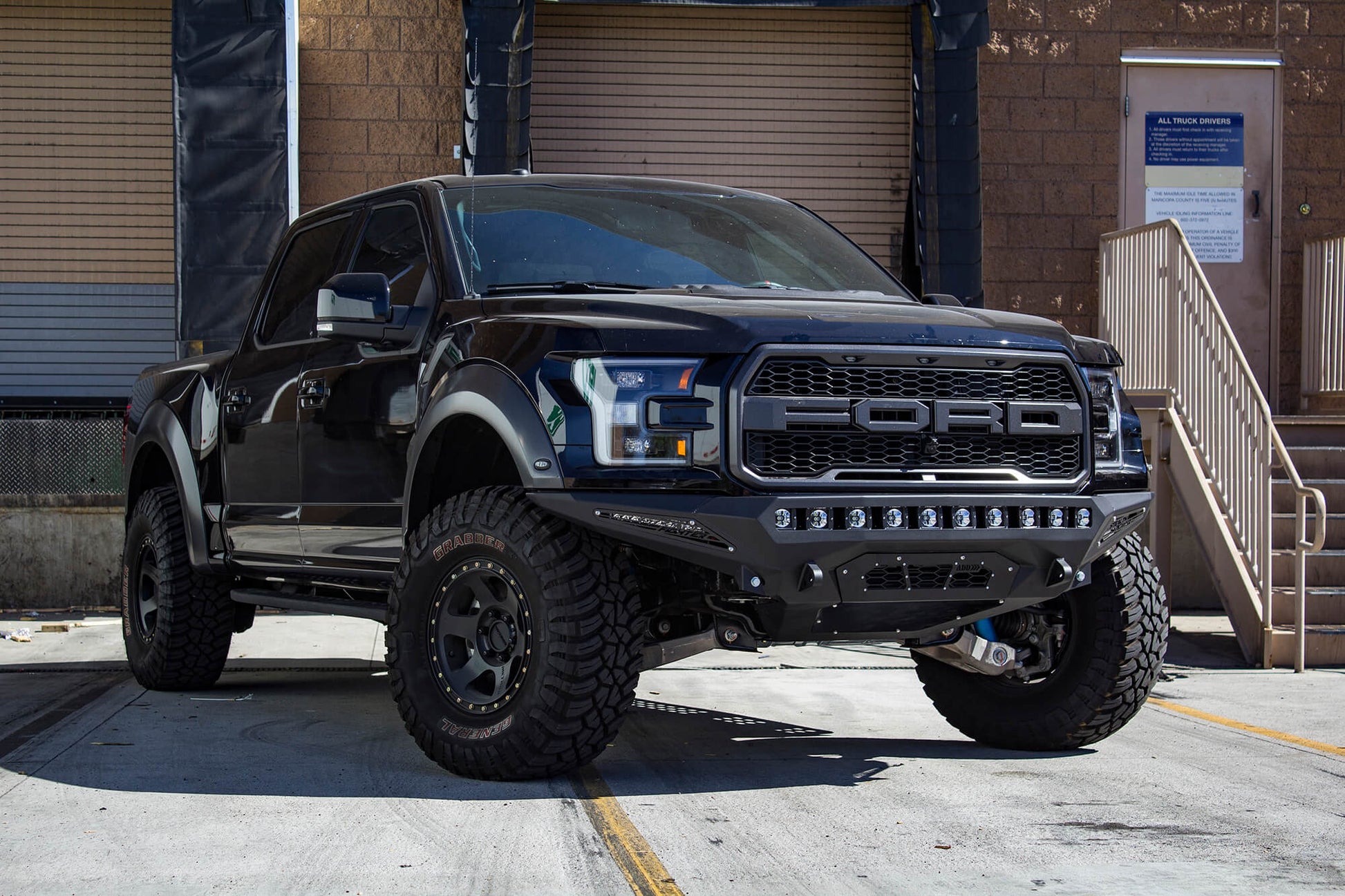 ADD F111182860103 2017 - 2020 Ford Raptor Stealth Fighter Front Bumper - Rugged Truck Gear