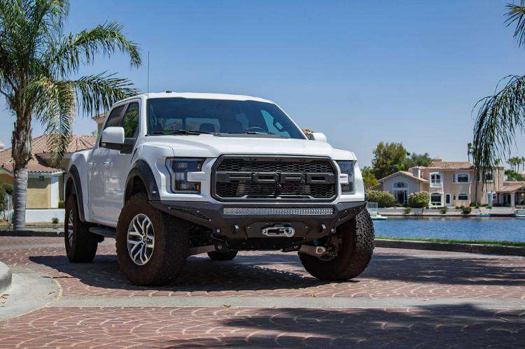 ADD F111202860103 2017 - 2020 Ford Raptor Stealth Fighter Front Winch Bumper - Rugged Truck Gear