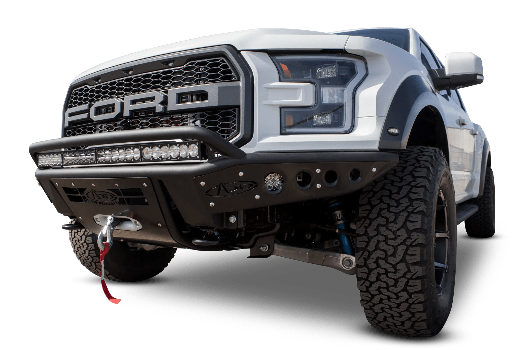 ADD F113782880103 2017 - 2020 Ford Raptor Stealth R Front Bumper with Winch Mount - Rugged Truck Gear
