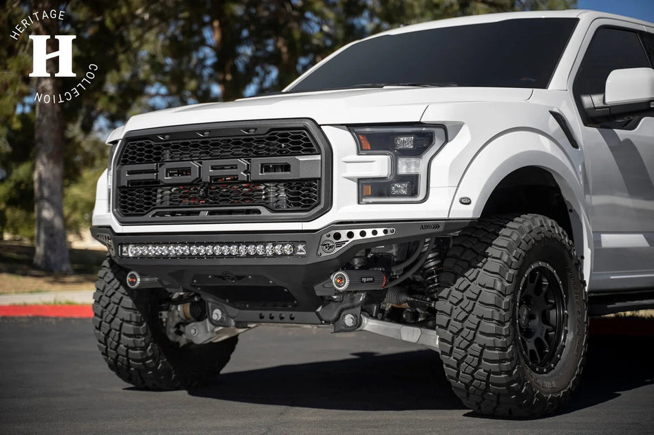 ADD F114922770103 2017 - 2020 Ford Raptor Rock Fighter Frame Cut Front Bumper - Rugged Truck Gear