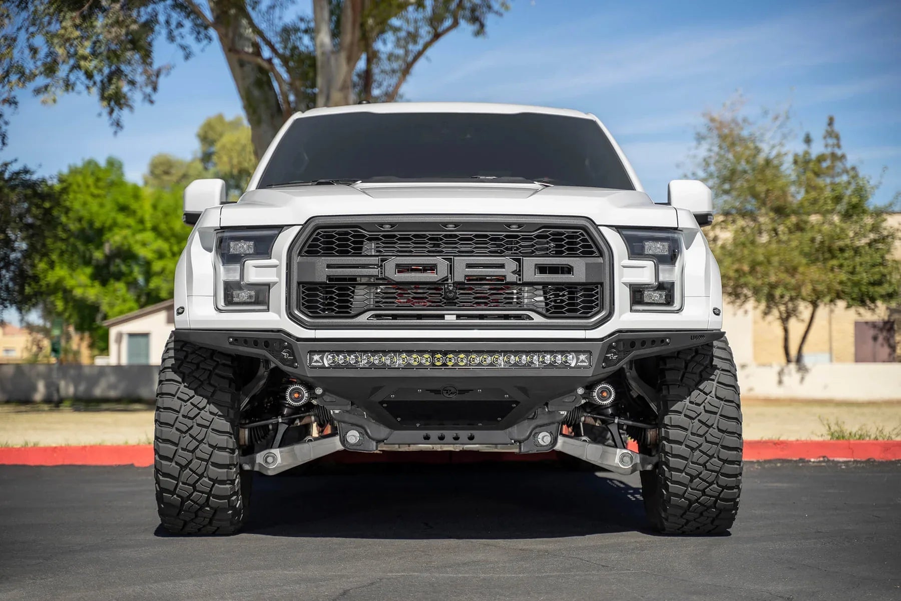 ADD F114922770103 2017 - 2020 Ford Raptor Rock Fighter Frame Cut Front Bumper - Rugged Truck Gear