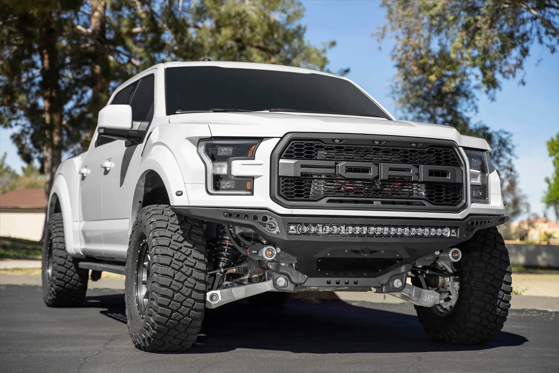 ADD F114922770103 2017 - 2020 Ford Raptor Rock Fighter Frame Cut Front Bumper - Rugged Truck Gear