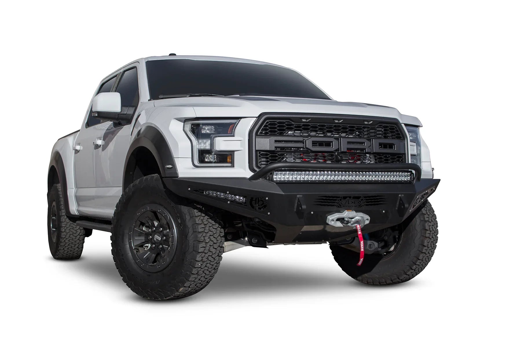 ADD F117382860103 2017 - 2020 Ford F150 Raptor HoneyBadger Front Bumper with Winch Mount - Rugged Truck Gear