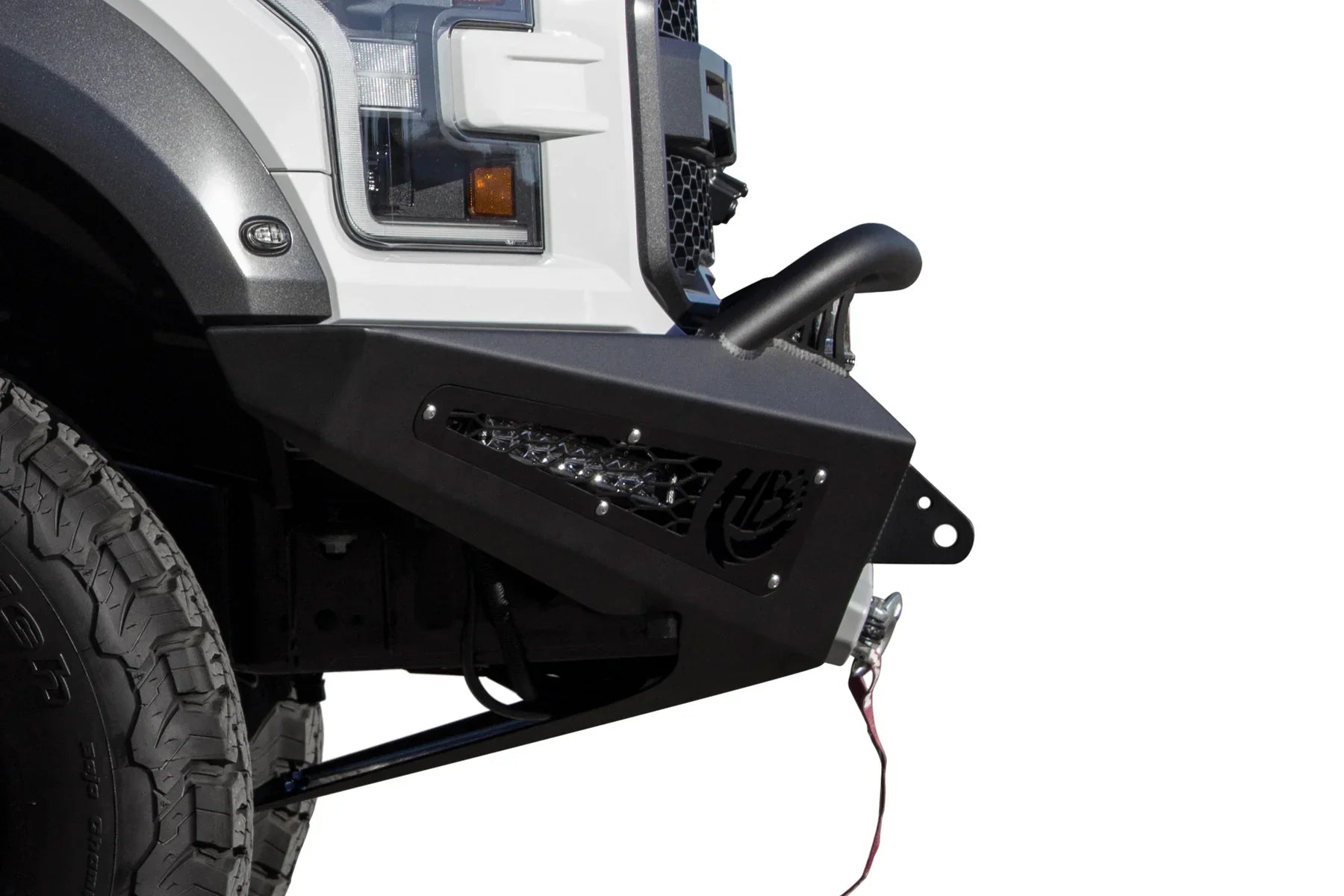ADD F117382860103 2017 - 2020 Ford F150 Raptor HoneyBadger Front Bumper with Winch Mount - Rugged Truck Gear