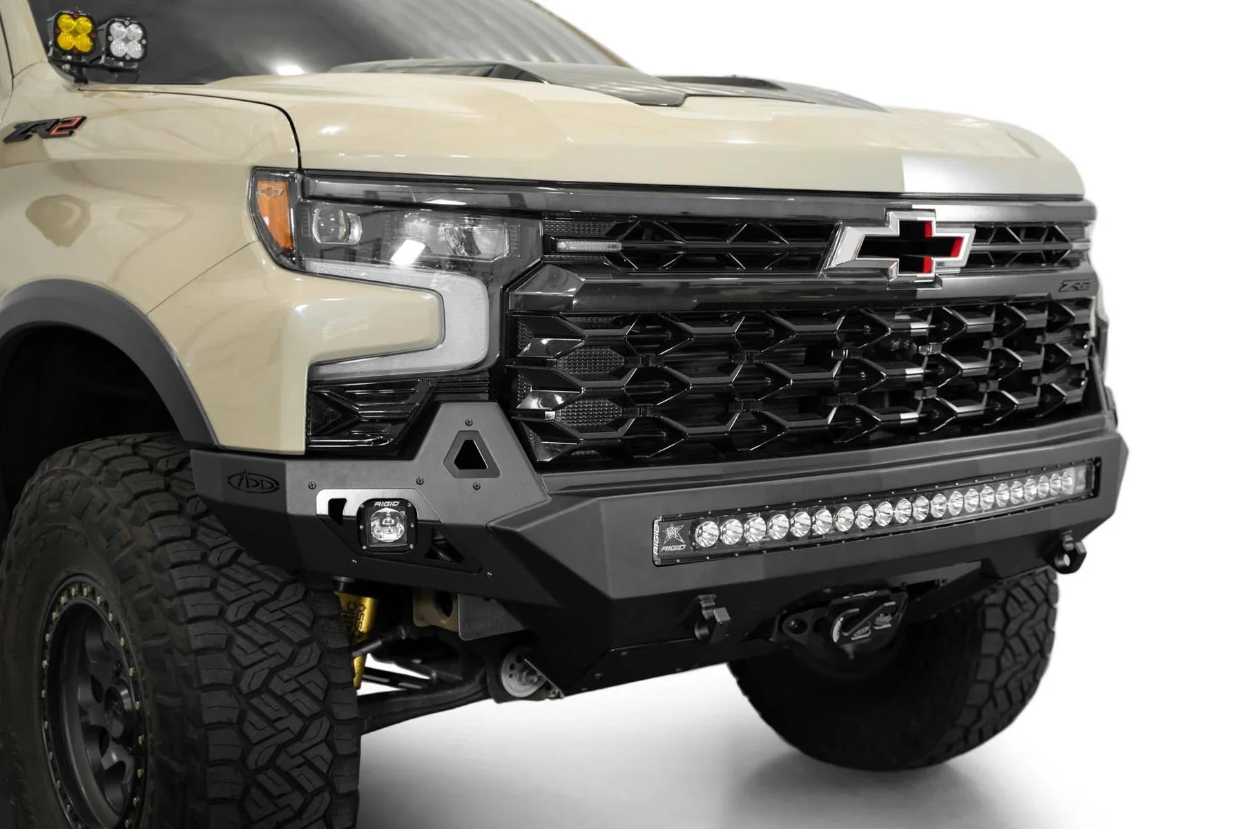 ADD F120083030103 2022 - 2024 Chevy Silverado 1500 ZR2 Stealth Fighter Front Bumper - Rugged Truck Gear