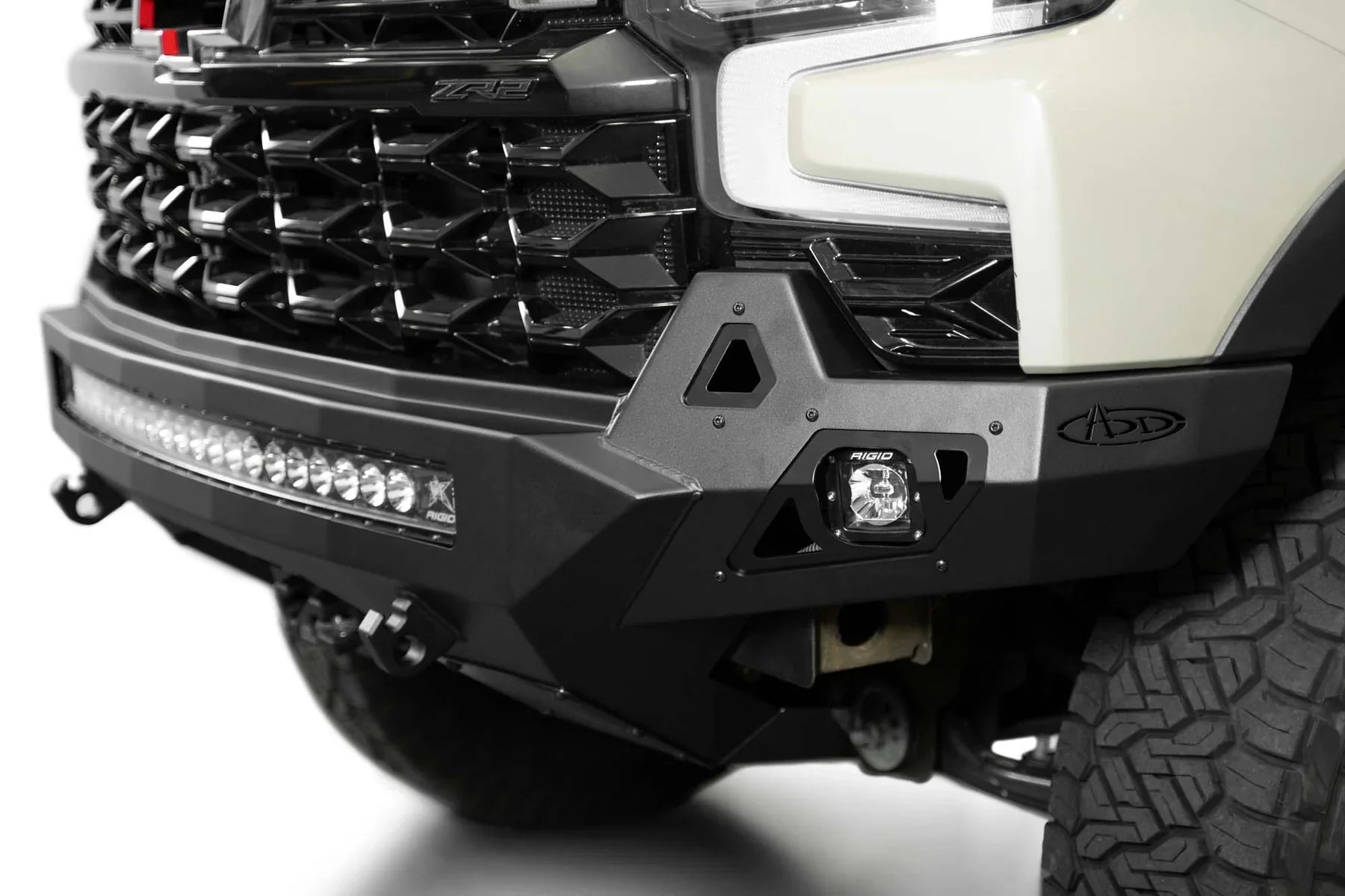 ADD F120083030103 2022 - 2024 Chevy Silverado 1500 ZR2 Stealth Fighter Front Bumper - Rugged Truck Gear