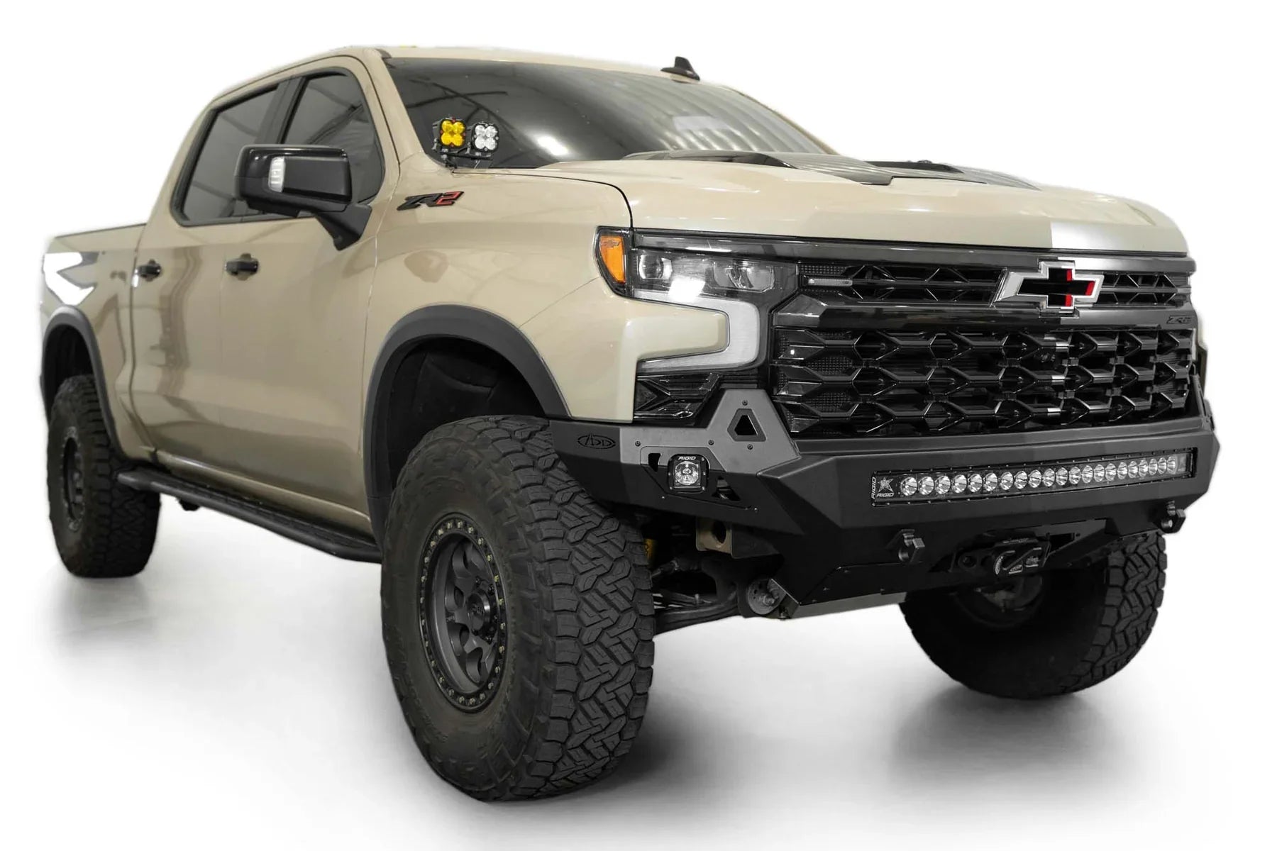 ADD F120083030103 2022 - 2024 Chevy Silverado 1500 ZR2 Stealth Fighter Front Bumper - Rugged Truck Gear