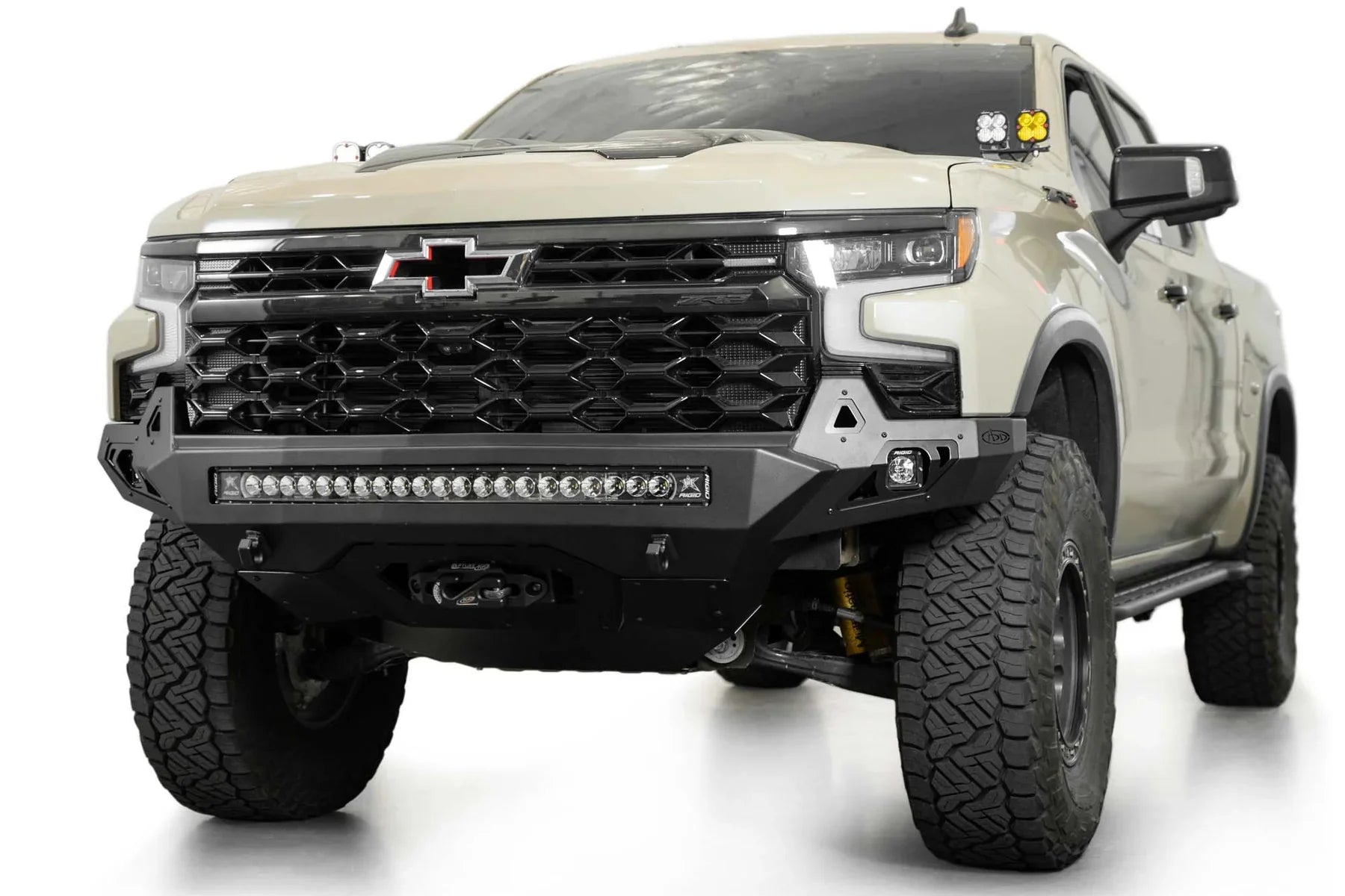 ADD F120083030103 2022 - 2024 Chevy Silverado 1500 ZR2 Stealth Fighter Front Bumper - Rugged Truck Gear
