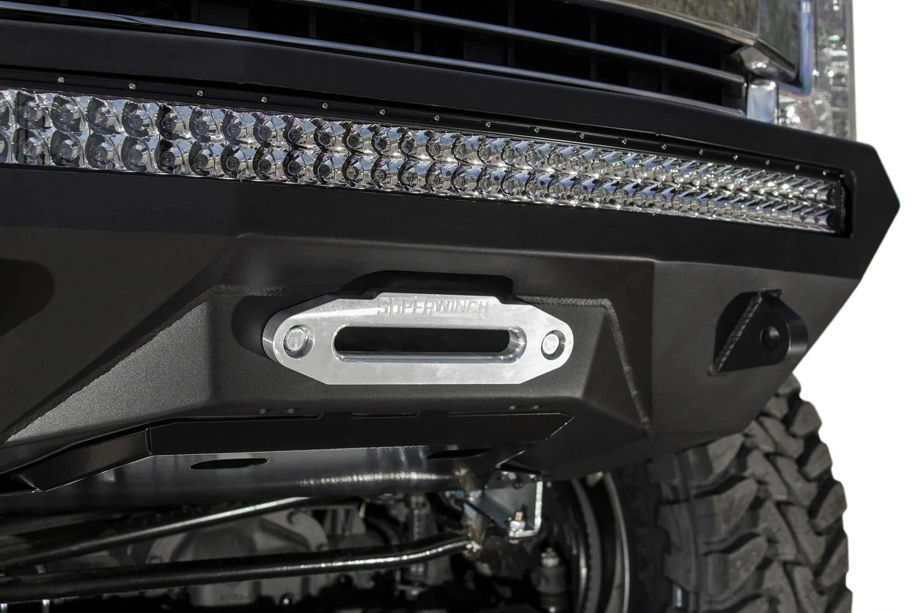 ADD F161202860103 2017 - 2022 Ford F250/F350 Super Duty Stealth Fighter Front Bumper Winch Ready - Rugged Truck Gear