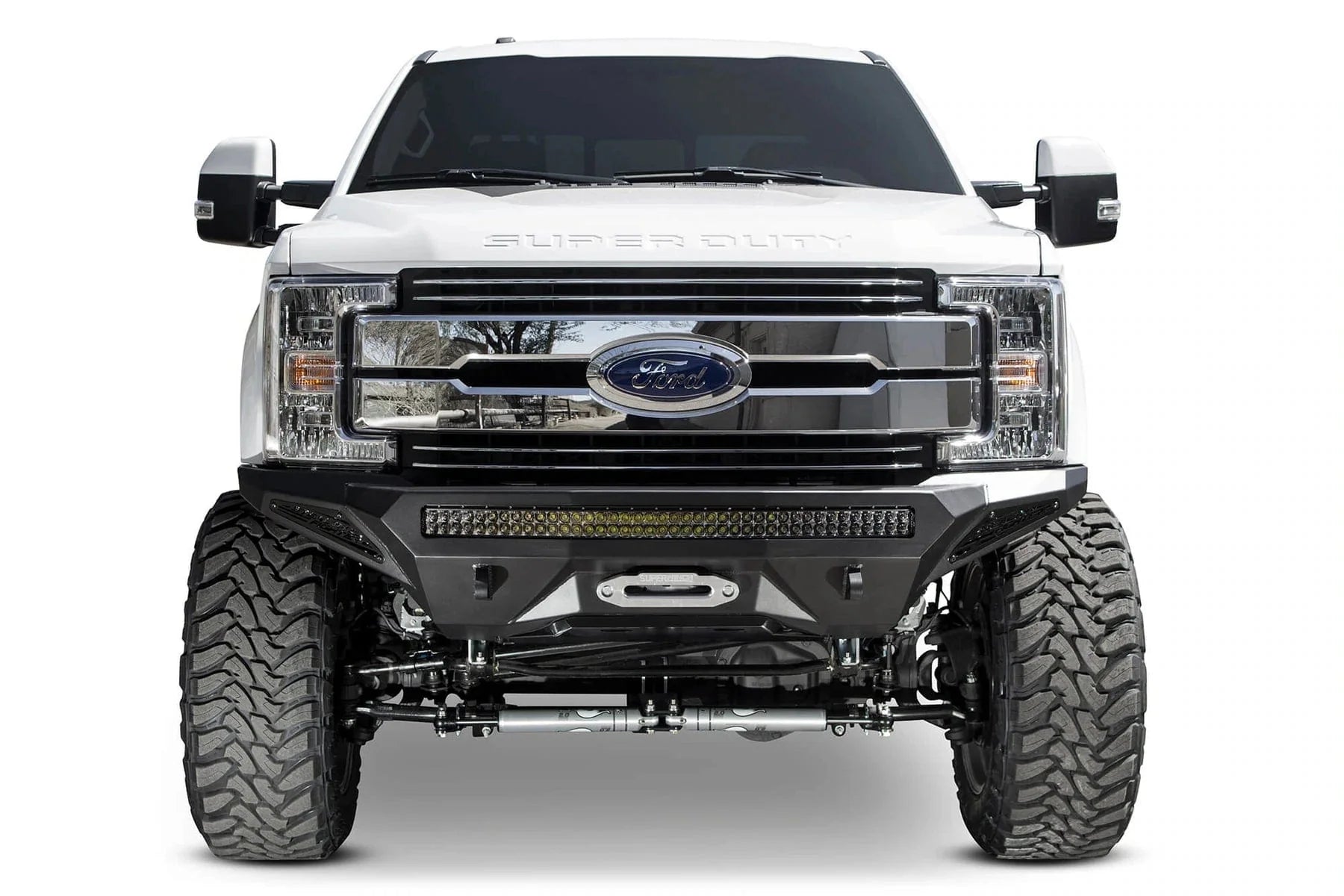 ADD F161202860103 2017 - 2022 Ford F250/F350 Super Duty Stealth Fighter Front Bumper Winch Ready - Rugged Truck Gear
