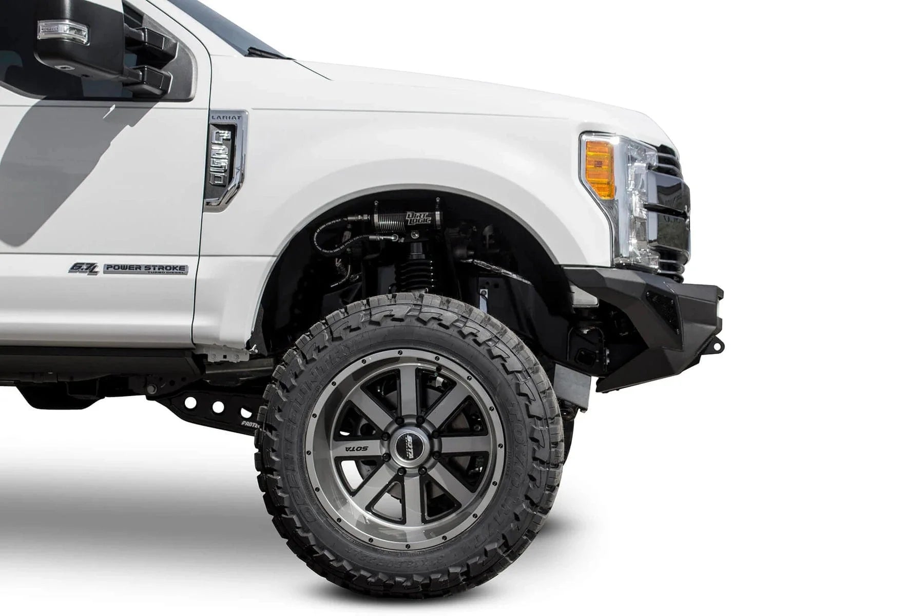ADD F161202860103 2017 - 2022 Ford F250/F350 Super Duty Stealth Fighter Front Bumper Winch Ready - Rugged Truck Gear