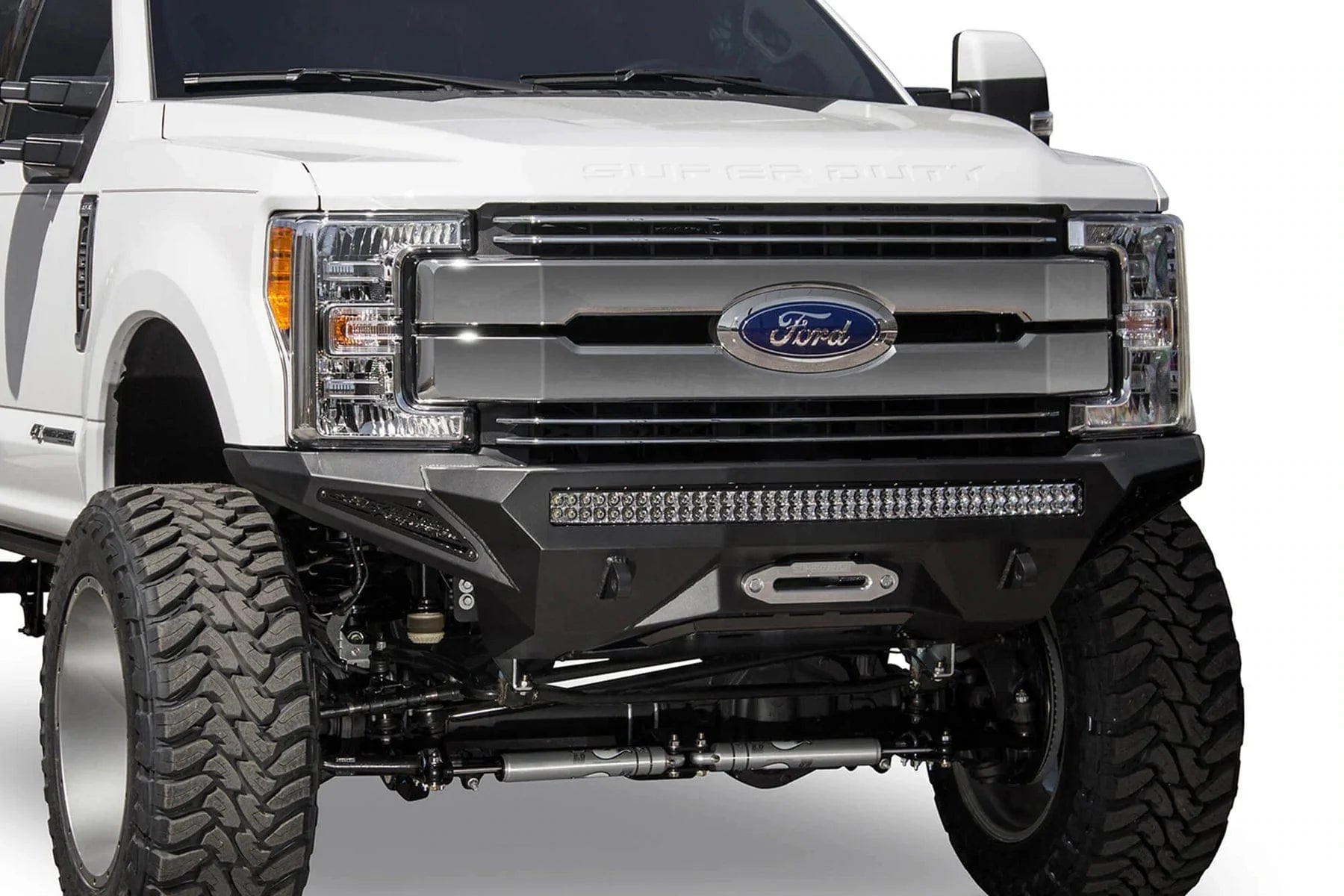 ADD F161202860103 2017 - 2022 Ford F250/F350 Super Duty Stealth Fighter Front Bumper Winch Ready - Rugged Truck Gear