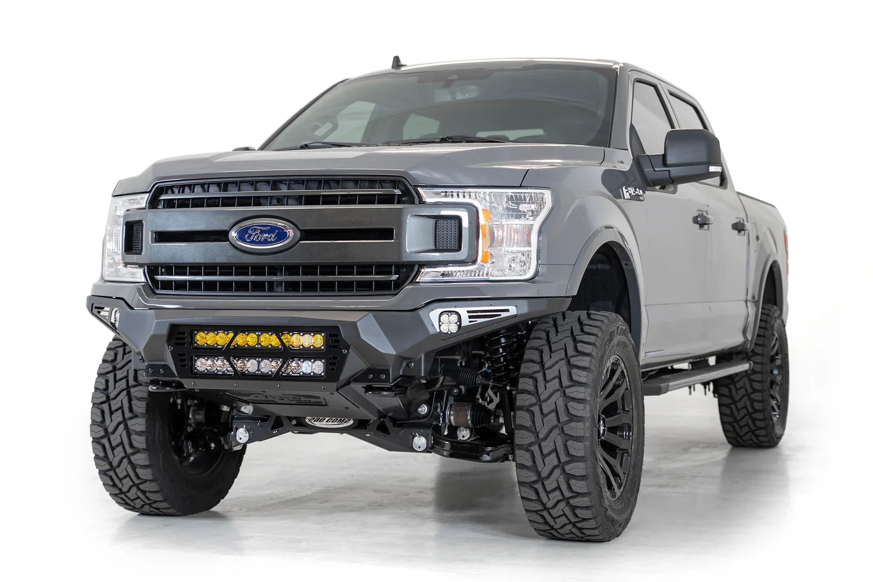 ADD F180012140103 2018 - 2020 Ford F150 Bomber Front Bumper | Dual 20" Light Bar - Rugged Truck Gear